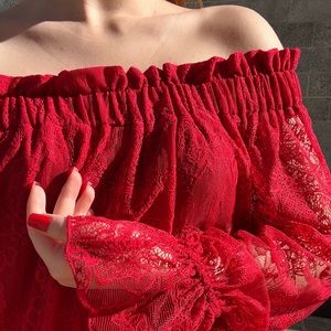 BRAND NEW | Vintage Dress | From SINGLEDRESS | Size S/M | Color: Red |